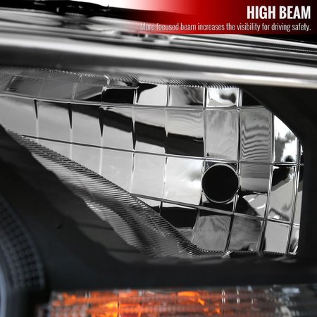 Spec-D Tuning OE STYLE HALOGEN HEADLIGHTS WITH BLACK HOUSING AND CLEAR LENS, 2PK LH-RAN19JM-RS